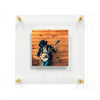 Double Panel Acrylic Floating Wall Frames - CHOOSE YOUR SIZE (Silver/Gold)