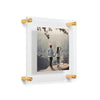 Double Panel Acrylic Floating Wall Frames - CHOOSE YOUR SIZE (Silver/Gold)