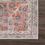 Urpi Rose & Blue Washable Area Rug