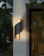 MIRODEMI® Creative White/Black Outdoor Aluminum Waterproof Wall Lamp For Courtyard