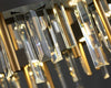 MIRODEMI® Gold/Titanium black crystal chandelier for bedroom, living room.