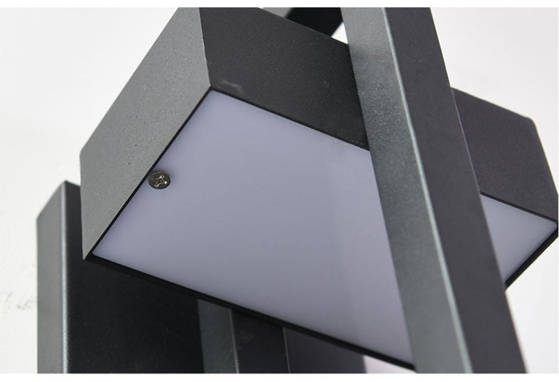 MIRODEMI® Black Retro Vintage Outdoor Waterproof LED Wall Lighting for Garden Porch