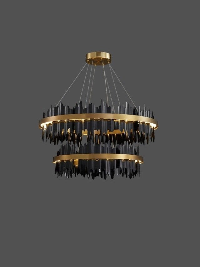 MIRODEMI® Modern Creative Circular Chandelier for Living Room, Dining Room