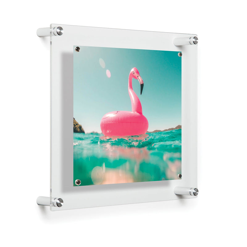 Single Acrylic Magnet Wall Frame - CHOOSE YOUR SIZE (Silver/Gold)