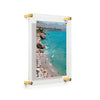 Single Acrylic Magnet Wall Frame - CHOOSE YOUR SIZE (Silver/Gold)
