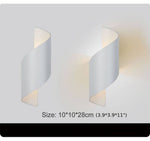 MIRODEMI® Creative White/Black Outdoor Aluminum Waterproof Wall Lamp For Courtyard