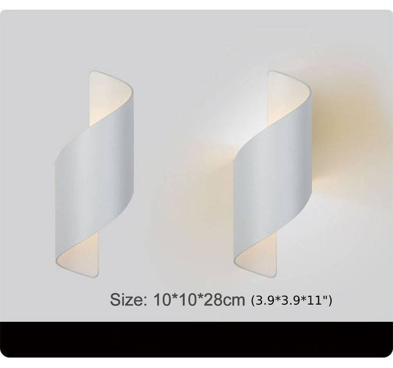 MIRODEMI® Creative White/Black Outdoor Aluminum Waterproof Wall Lamp For Courtyard