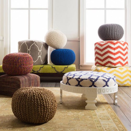 Gedersdorf Medium Gray Pouf