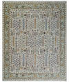 12x15 Hand Knotted Pink and Beige Traditional Persian Vintage Heriz Serapi Wool Rug | TRDCP9891215