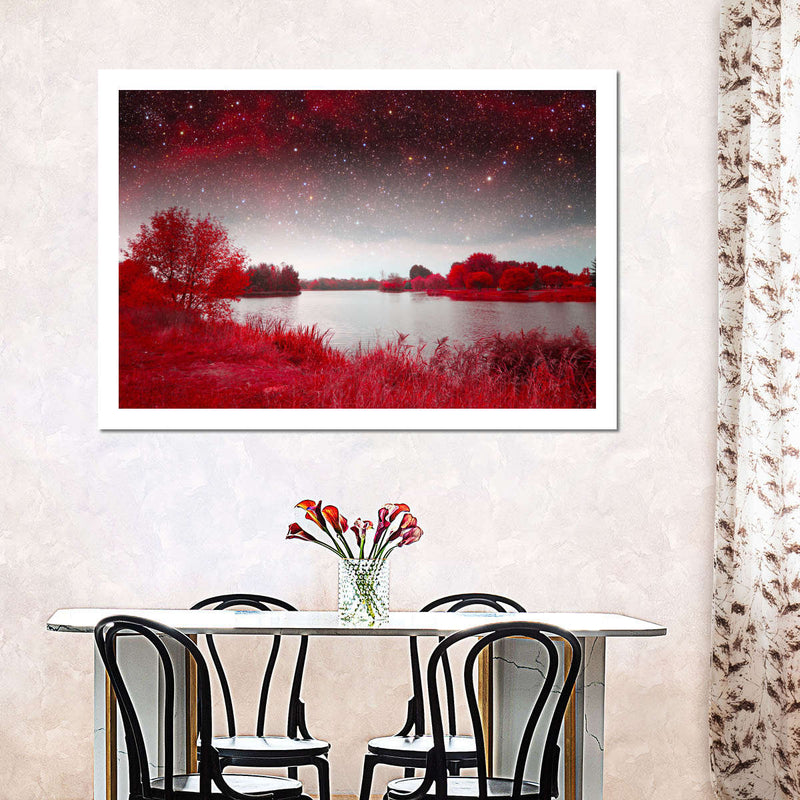 Red Mystical Spring Wall Art