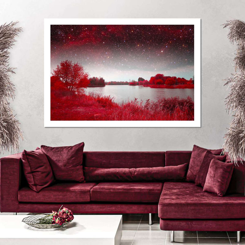 Red Mystical Spring Wall Art