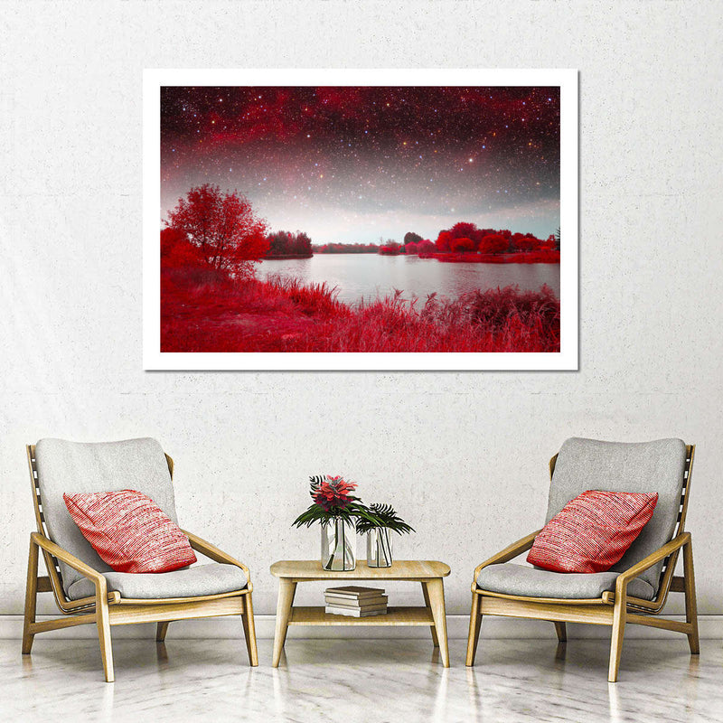 Red Mystical Spring Wall Art