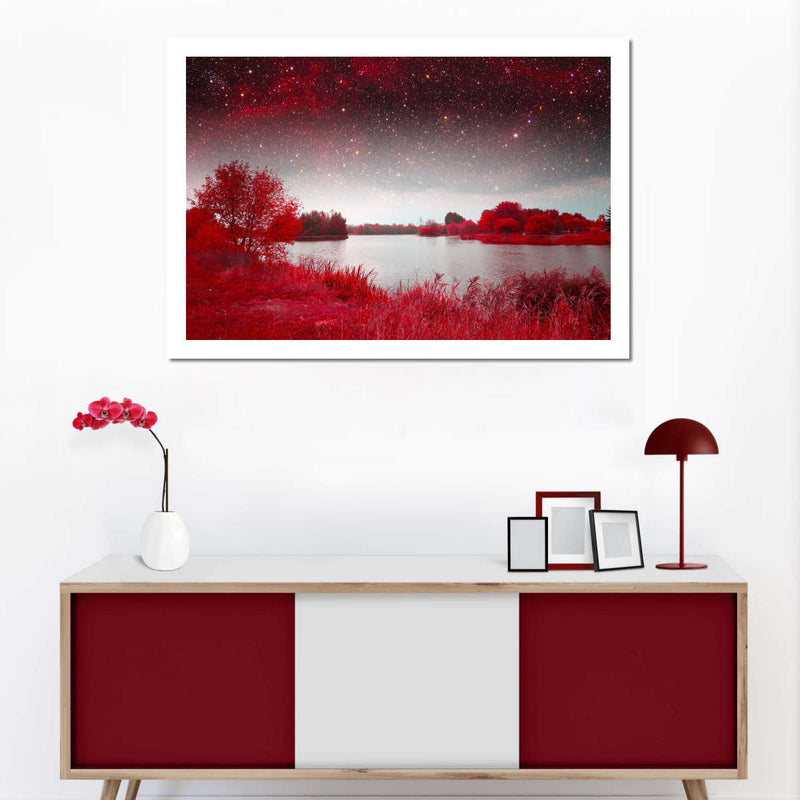 Red Mystical Spring Wall Art