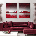 Red Mystical Spring Wall Art
