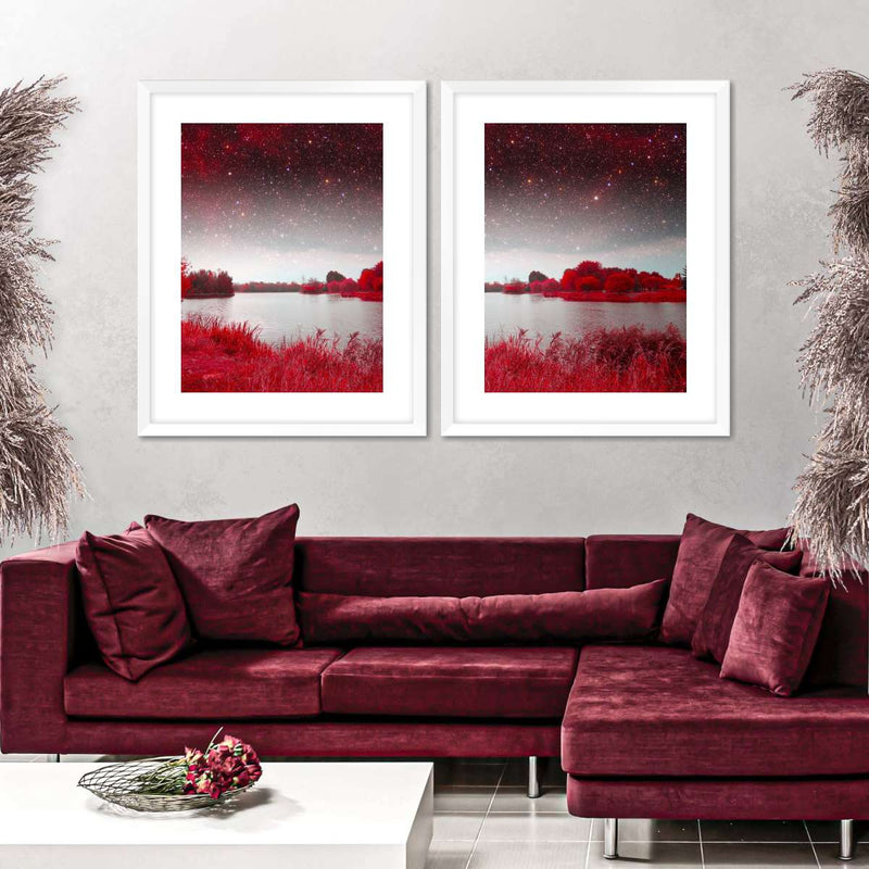 Red Mystical Spring Wall Art