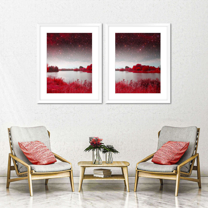Red Mystical Spring Wall Art