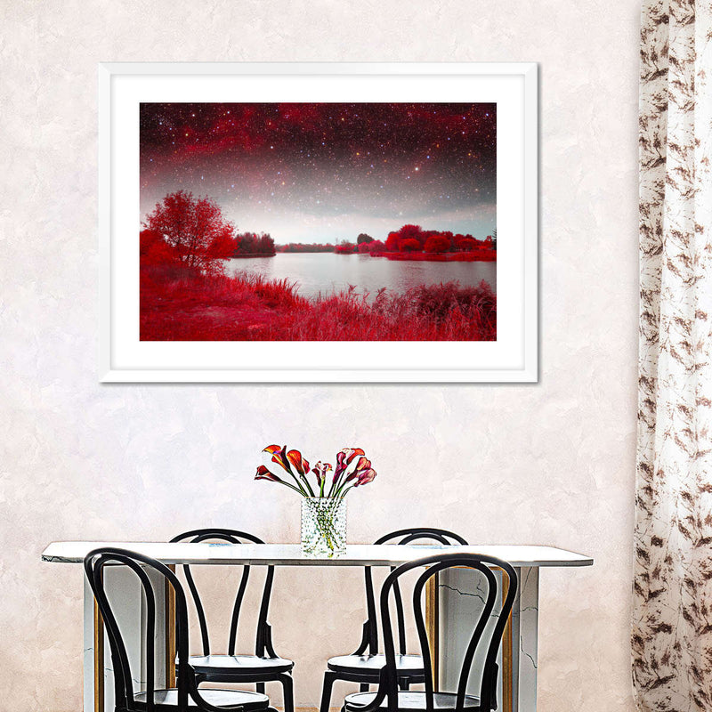 Red Mystical Spring Wall Art