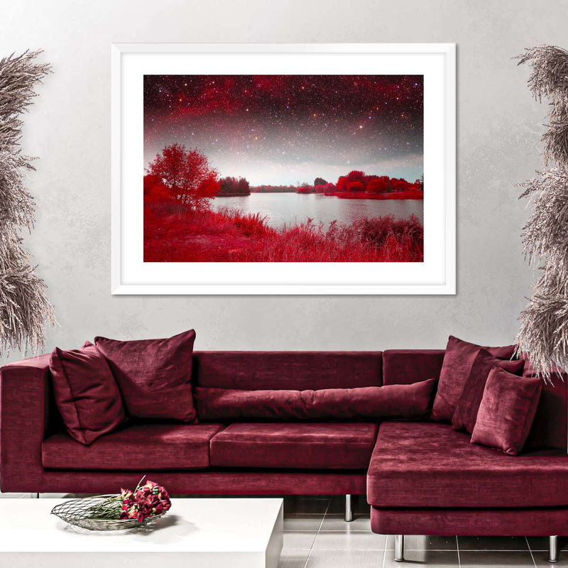 Red Mystical Spring Wall Art