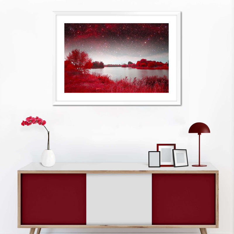 Red Mystical Spring Wall Art