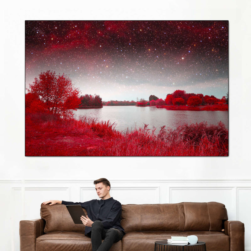 Red Mystical Spring Wall Art