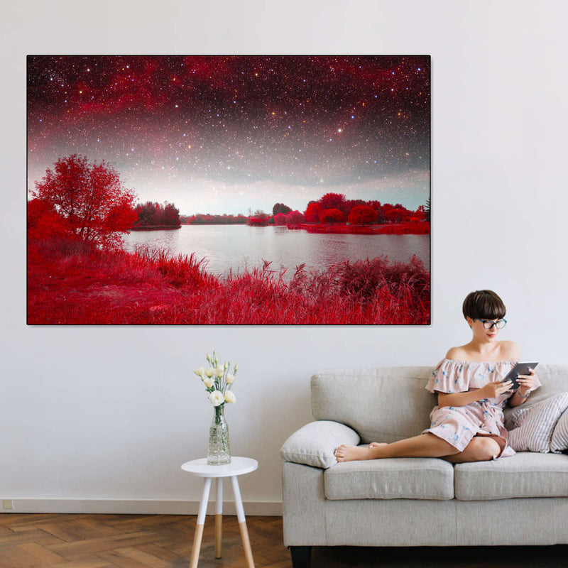 Red Mystical Spring Wall Art