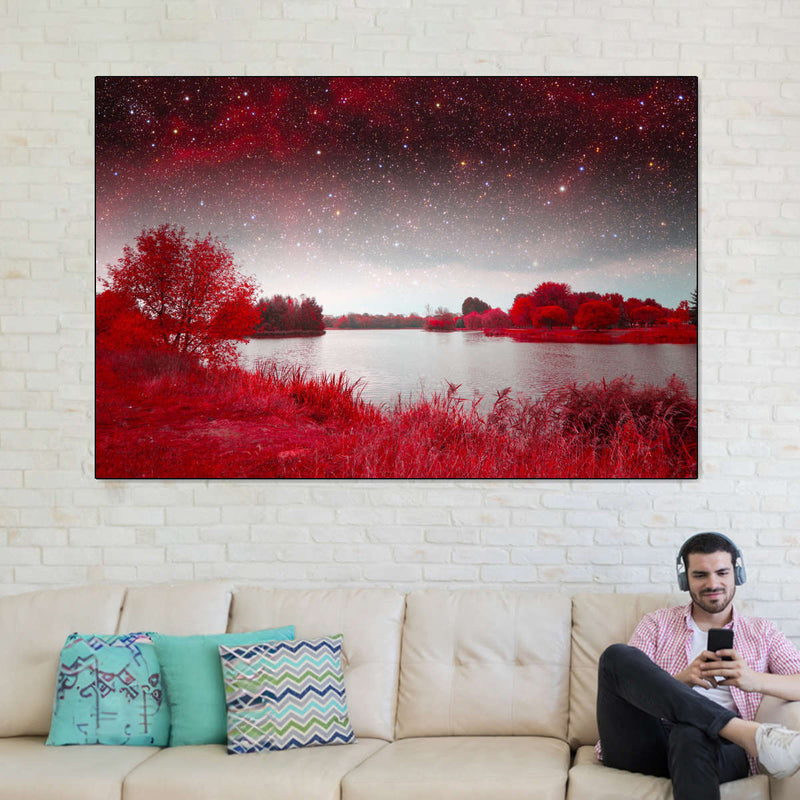Red Mystical Spring Wall Art