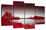Red Mystical Spring Wall Art