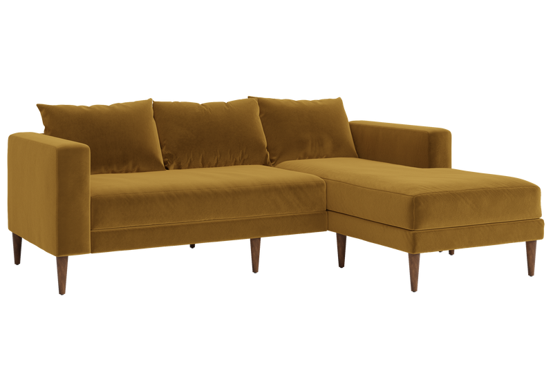 The Essential Sectional in Recycled Velvet