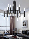 Mirodemi® Gold/Black Postmodern LED Chandelier For Living Room, Lobby, Restaurant