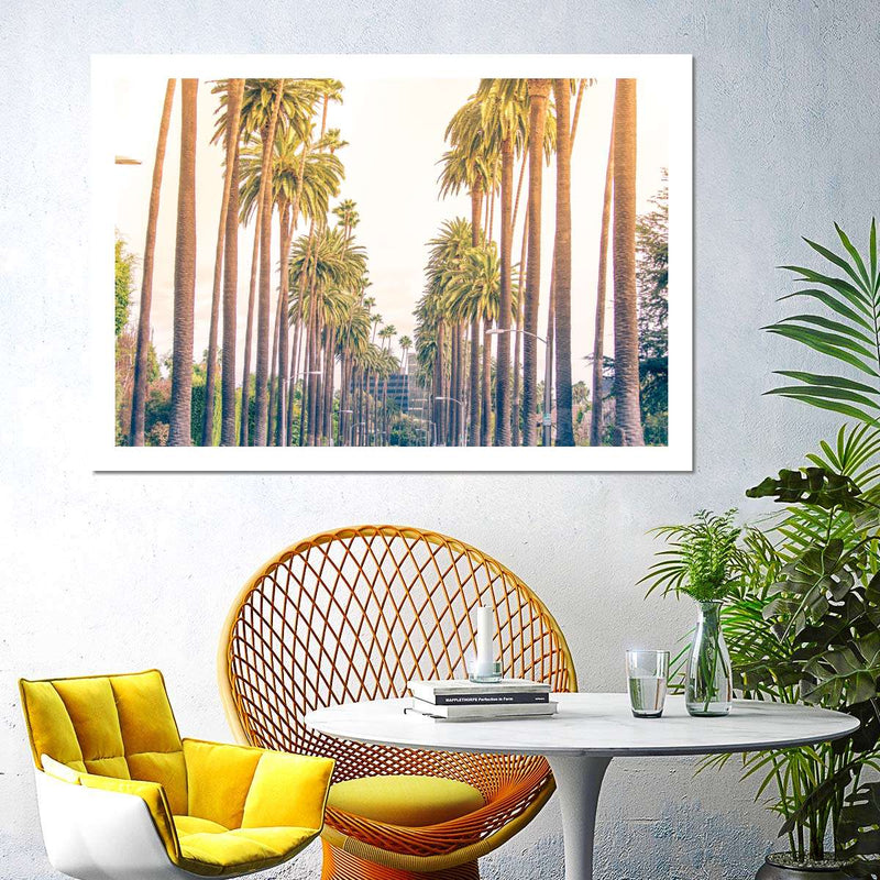 Palm Trees In Los Angeles Wall Art