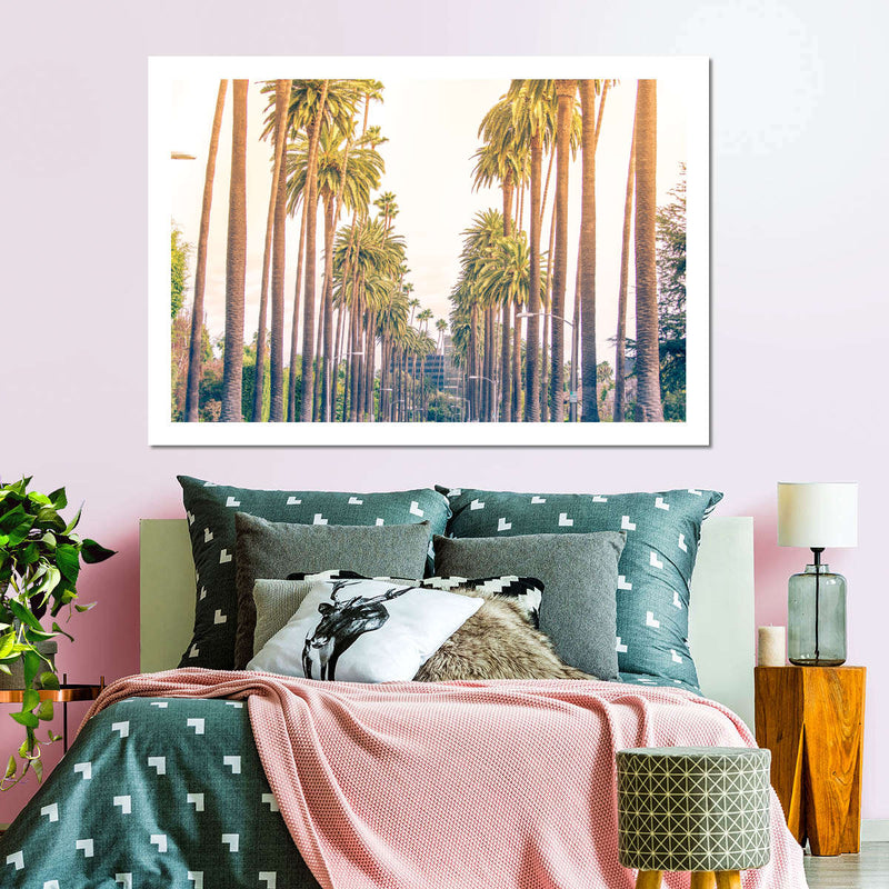 Palm Trees In Los Angeles Wall Art
