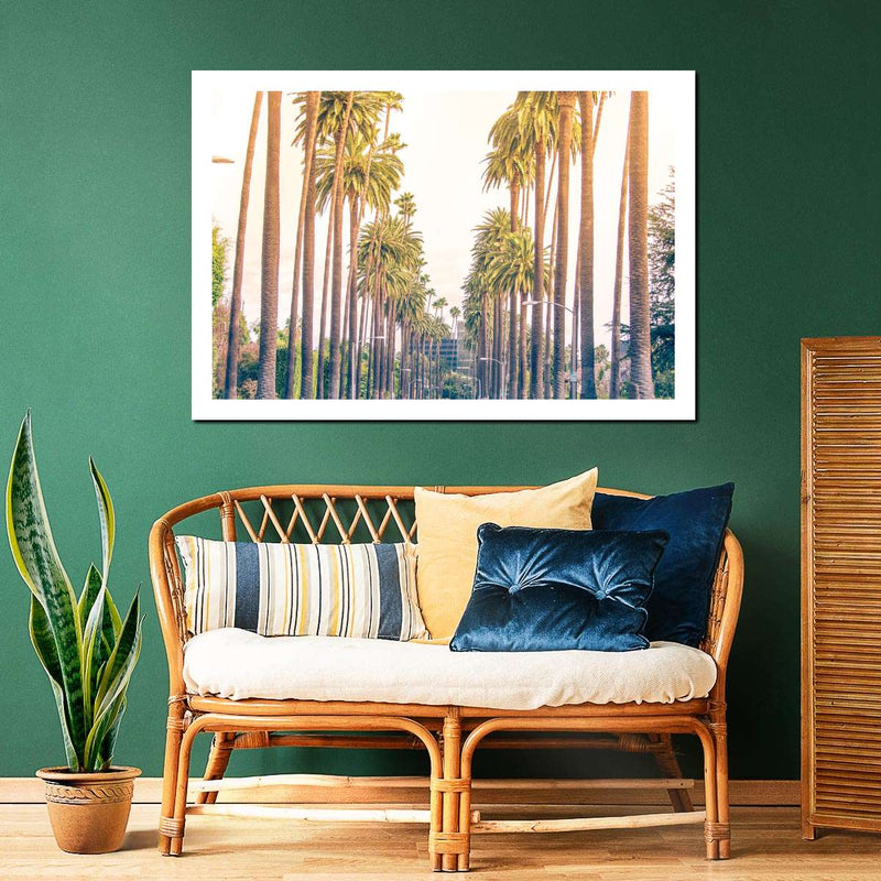 Palm Trees In Los Angeles Wall Art