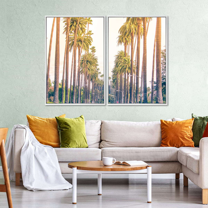 Palm Trees In Los Angeles Wall Art