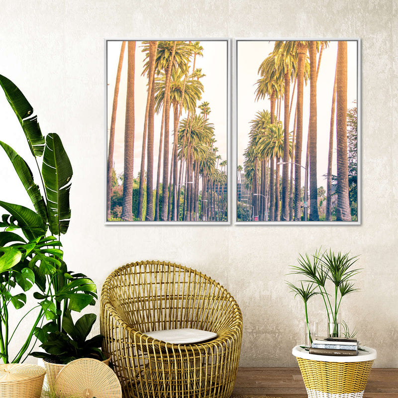 Palm Trees In Los Angeles Wall Art