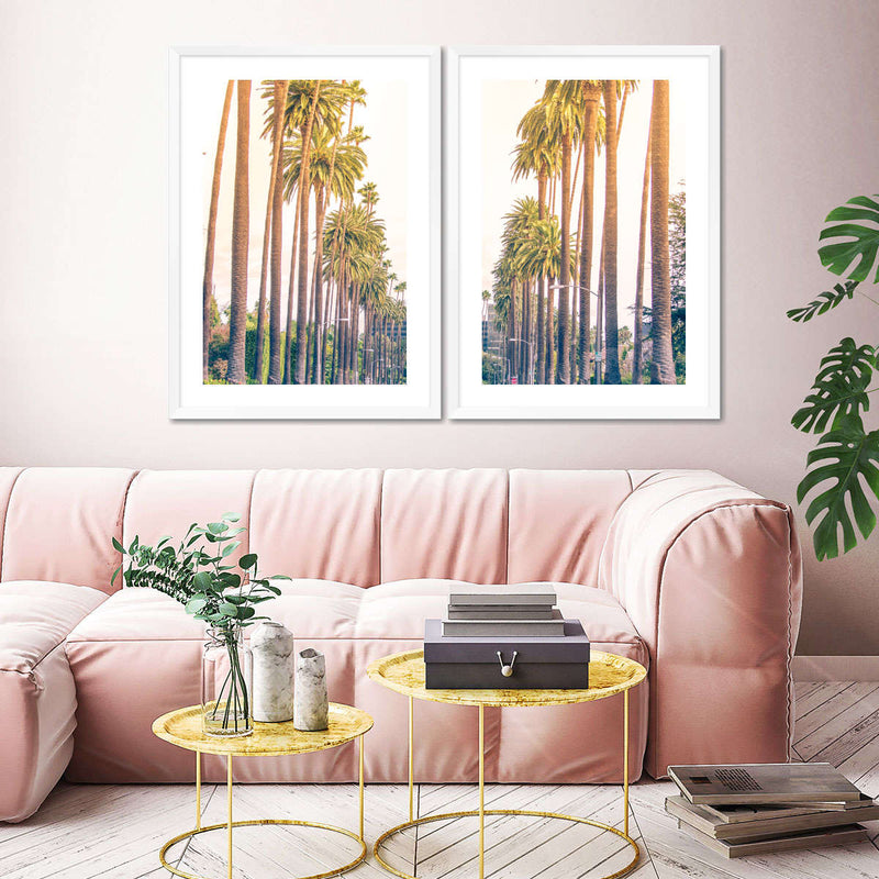 Palm Trees In Los Angeles Wall Art