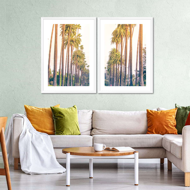 Palm Trees In Los Angeles Wall Art