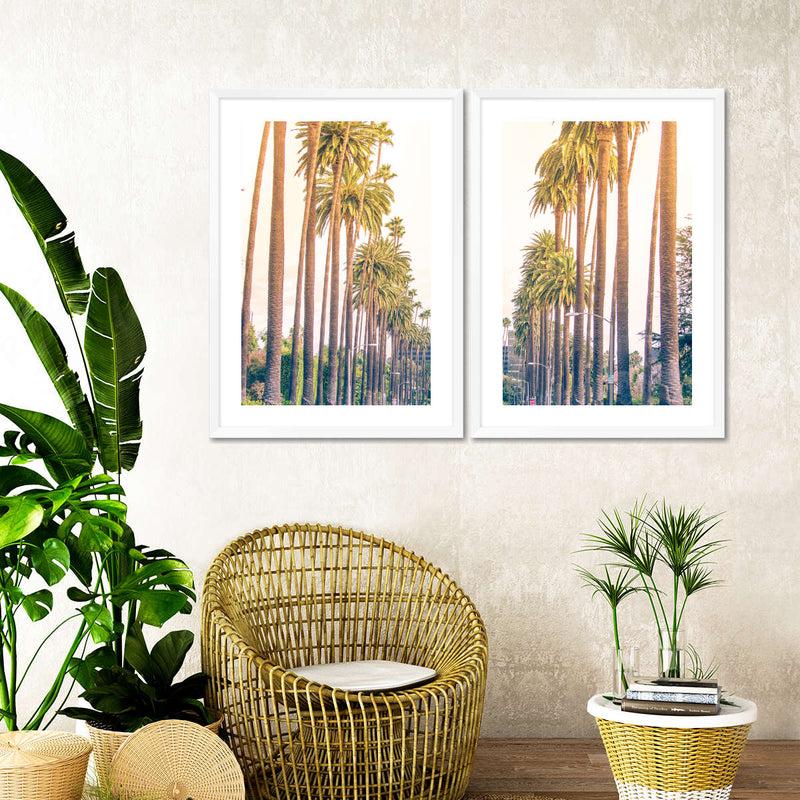 Palm Trees In Los Angeles Wall Art