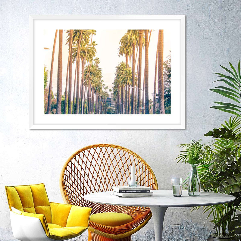 Palm Trees In Los Angeles Wall Art