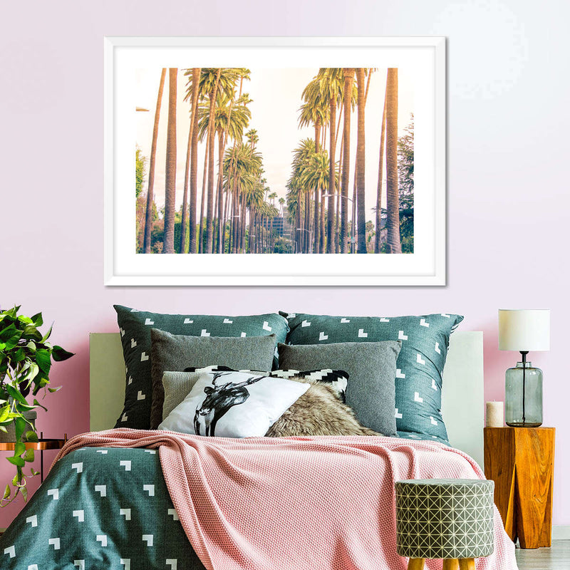 Palm Trees In Los Angeles Wall Art