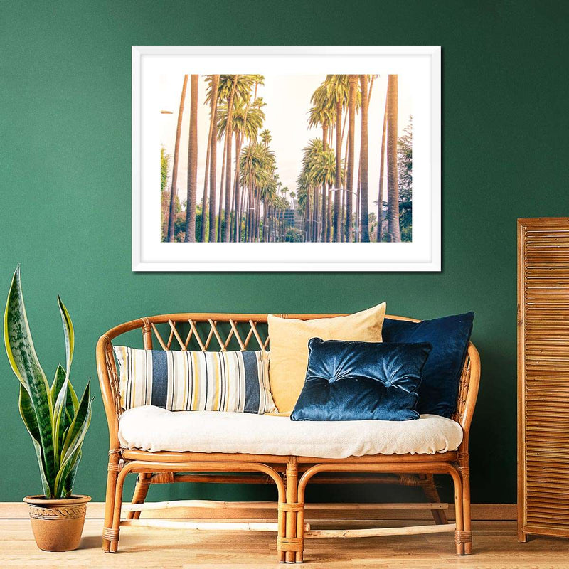 Palm Trees In Los Angeles Wall Art