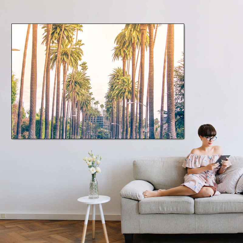 Palm Trees In Los Angeles Wall Art