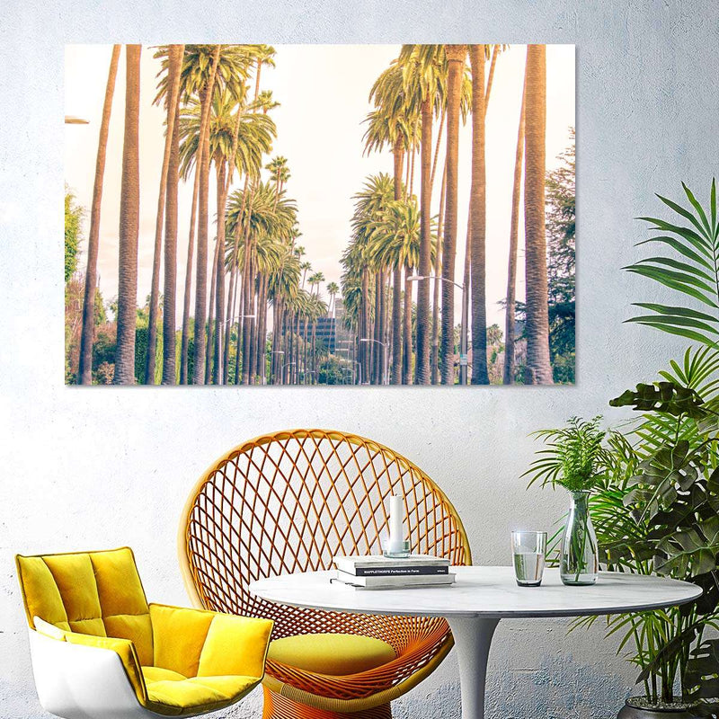 Palm Trees In Los Angeles Wall Art