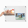 Single Acrylic Magnet Wall Frame - CHOOSE YOUR SIZE (Silver/Gold)