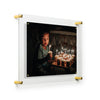 Single Acrylic Magnet Wall Frame - CHOOSE YOUR SIZE (Silver/Gold)