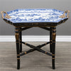 Lovecup Porcelain Blue Willow Tray Table with Stand L203