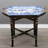 Lovecup Porcelain Blue Willow Tray Table with Stand L203