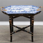 Lovecup Porcelain Blue Willow Tray Table with Stand L203