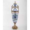 Lovecup Porcelain Ormolu Trophy Cup with Blue Willow Design L266