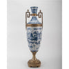 Lovecup Porcelain Ormolu Trophy Cup with Blue Willow Design L266