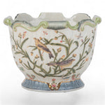 Lovecup PORCELAIN SCALLOP PLANTER - SATIN GRASS L280